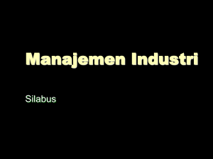 Manajemen Industri: Silabus & Konsep Dasar Perencanaan, Budaya Organisasi