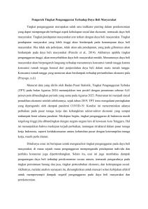 Pengaruh Tingkat Pengangguran Terhadap Daya Beli Masyarakat