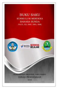 Buku Saku Kurikulum Merdeka Bahasa Sunda PAUD-SMK