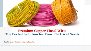 Copper Tinsel Wire: Electrical Solutions by Ganpati Engineering