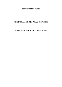 Panduan Menulis Proposal Penelitian Kuantitatif: Variabel & Latar Belakang