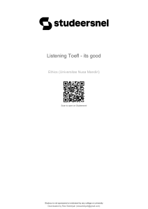 TOEFL Listening Practice: Exercises & Questions