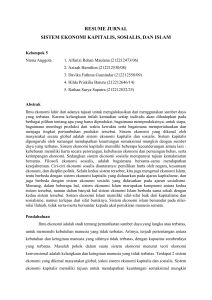 Sistem Ekonomi Kapitalis, Sosialis, dan Islam: Resume Jurnal
