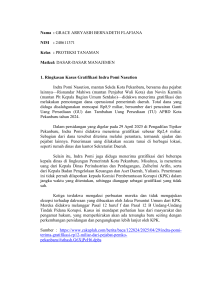 Ringkasan Kasus Gratifikasi: Indra Pomi & Muhammad Haniv dalam Manajemen