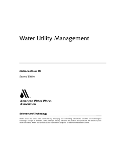 Water Utility Management Manual M5 - AWWA | Second Edition
