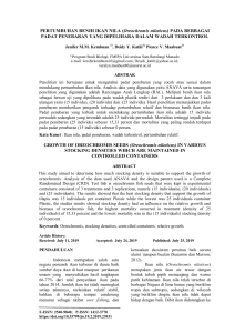 Pertumbuhan Ikan Nila: Padat Penebaran & Wadah Terkontrol