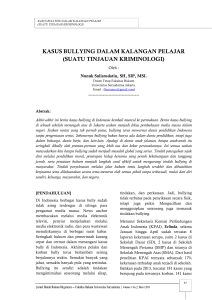 Kasus Bullying Pelajar: Tinjauan Kriminologi & Pencegahan