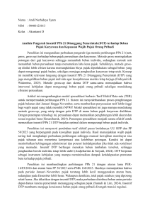 Pengaruh Insentif PPh 21 DTP terhadap Beban Pajak & Kepuasan Wajib Pajak