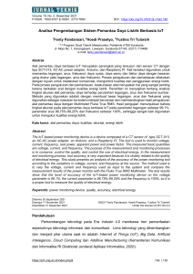 Analisa Pengembangan Sistem Pemantau Daya Listrik Berbasis IoT