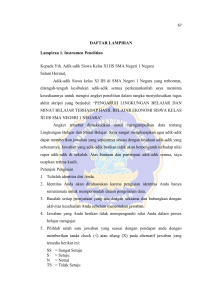 Soal Selidik Persekitaran Pembelajaran & Minat Pelajar Ekonomi