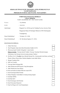 FORM KELENGKAPAN SIDANG SKRIPSI 