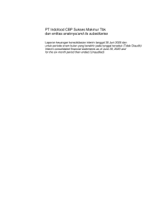 Laporan Keuangan Interim Indofood 2020