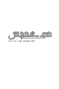 Jurnal Manajemen Dakwah Vol 5 No 2 2019
