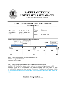 Soalan Ujian Analisa Struktur 1 USM