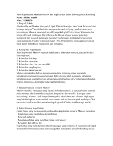 Learning log maslow khilmi mualif