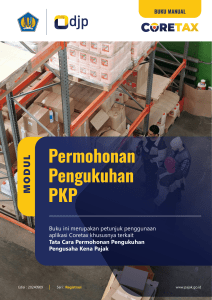 Manual Pengukuhan PKP Coretax
