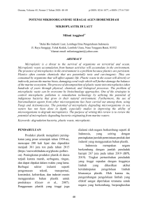 Bioremediasi Mikroplastik dengan Mikroorganisme