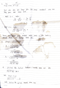 Ujian Matematika tentang Limit dan Fungsi
