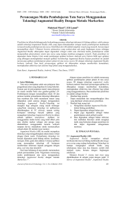 Perancangan Media Pembelajaran Tata Surya Menggunakan Teknologi Augmented Reality Markerless