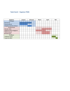 Gantt Chart - PHBS Activities