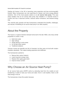 Air Source Heat Pump Installation in Victorian Homes