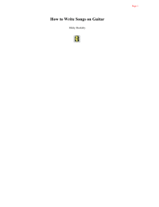 Rikky Rooksby - How to Write Songs on Guitar  A Guitar-Playing and Songwriting Course-Miller Freeman Books (2000)