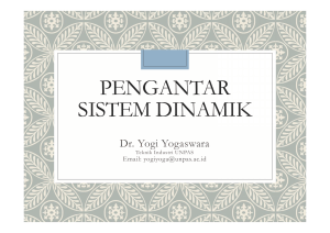 Pengantar Sistem Dinamik: Introduction to System Dynamics
