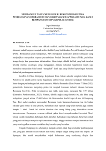 Rekonstruksi Etika Pembangunan HRBA di Rempang Eco-City