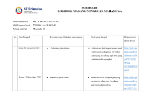 Logbook Magang Mingguan, Minggu ke 13, Pelajar Agribisnis