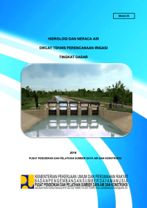 Modul Hidrologi dan Neraca Air: Dasar Perencanaan Irigasi