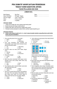 Soal Pra Sumatif Akhir Seni Rupa Kelas 6 SD