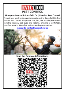 Mosquito Control Bakersfield CA | Eviction Pest Control