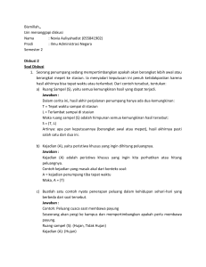 Tugas Diskusi Probabilitas Mahasiswa