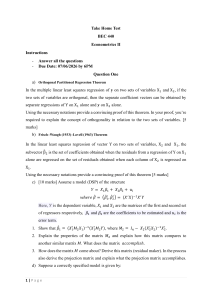 BEC 440 Econometrics II Take Home Test