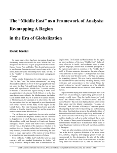 penggunaan istilah The-&lsquo;Middle-East&rsquo;-as-a-framework-for-analysis-Remapping-a-region-in-the-era-of-Globalization-Rashid-Khalidi