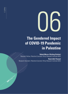 Gendered Impact of COVID-19 in Palestine: Research Paper
