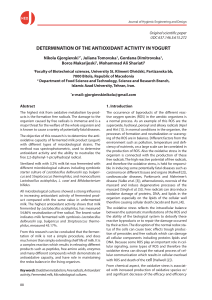 Antioxidant Activity in Yogurt: A Scientific Study