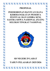 Proposal Bantuan Dana FLS3N SDN 29 Lahat 2026