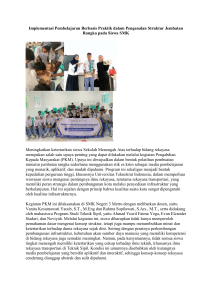 Pembelajaran Praktik Jembatan Rangka untuk Siswa SMK
