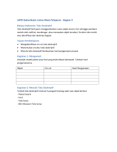 LKPD Teks Deskriptif Bahasa Indonesia