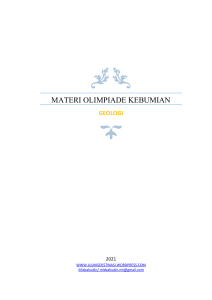 Materi Olimpiade Kebumian Geologi - Dokumen Geologi