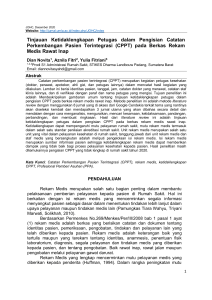 Tinjauan Ketidaklengkapan Pengisian CPPT pada Rekam Medis Rawat Inap