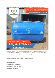 ORDER WA +62 812-9627-2689, Tempat Jual IPAL MBG Terdekat Bondowoso Gratis Konsultasi