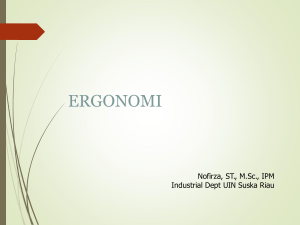 Silabus Ergonomi UIN Suska Riau