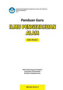 Panduan Guru IPA Kelas X SMA/MA Edisi Revisi 2023