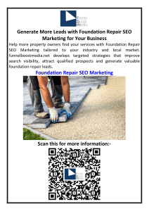 Foundation Repair SEO Marketing Guide