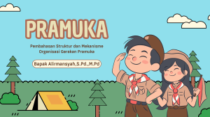 Pramuka  Pembahasan Struktur dan Mekanisme Organisasi Gerakan Pramuka 