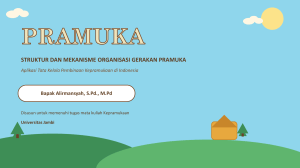 Struktur dan Mekanisme Organisasi Gerakan Pramuka