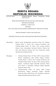 Permenkumham Nomor 61 Tahun 2016 (1)