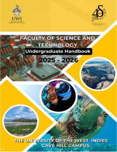 UWI Cave Hill FST Undergraduate Handbook 2025-2026